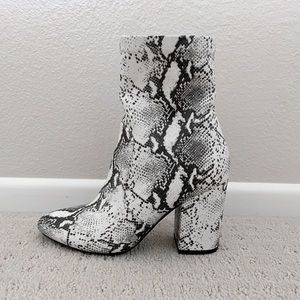 Steve Madden Snakeskin Booties
